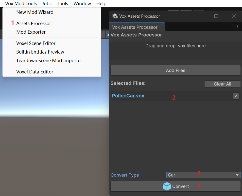 Car importer settings