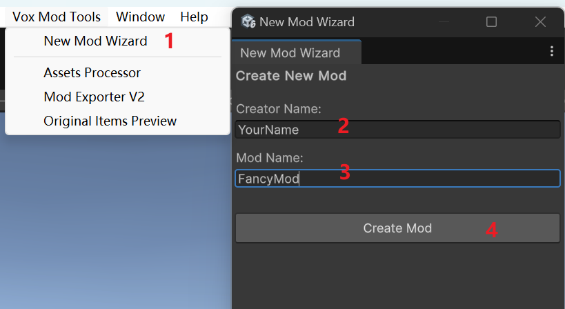 Create Mod Wizard