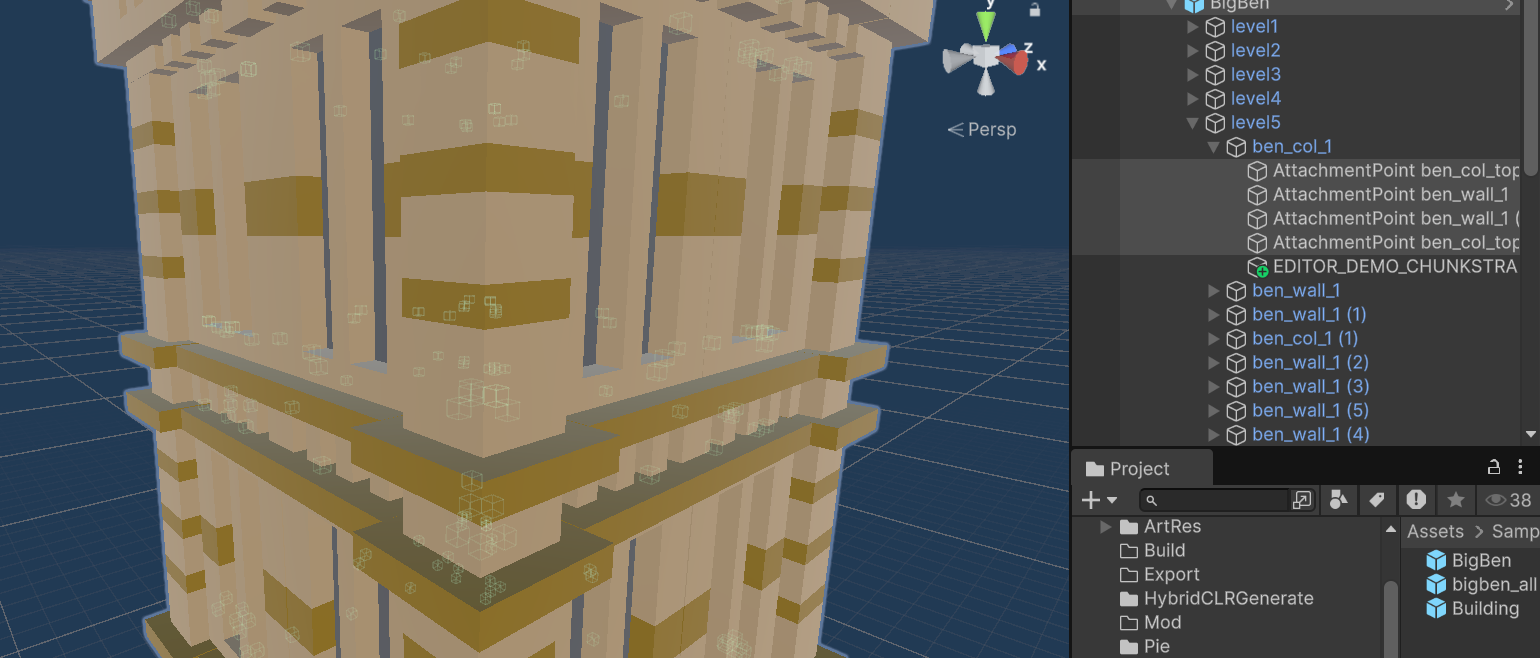 Generated attachment points